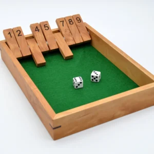 Shut the Box, Handmade Dice Game, Classic Pub Game