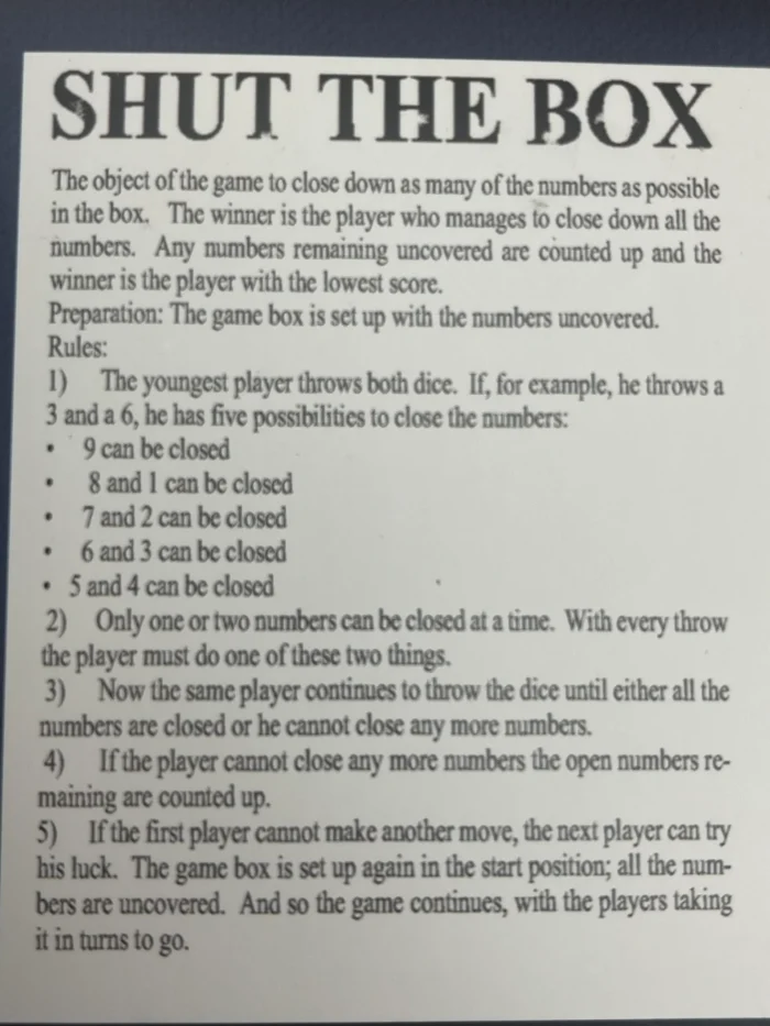 Personalized Shut The Box Game - Engraved Shut The Box - Personalized Toy/Game - Image 5