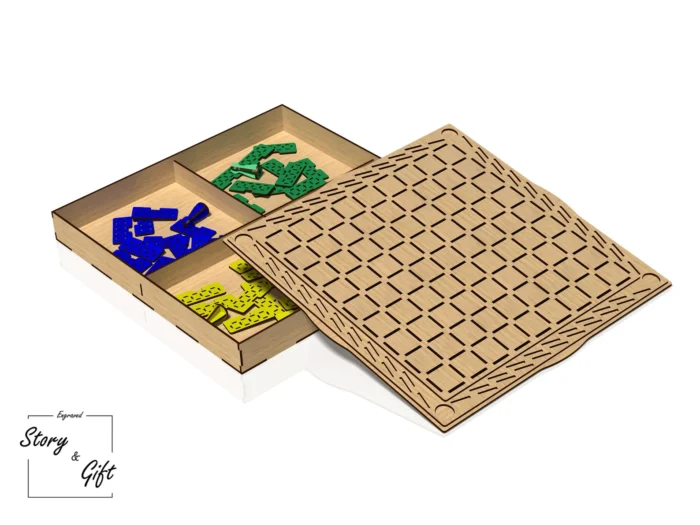 Board game - Wood game - Quoridor - Laser cut file - DXF, SVG, CDR - 3mm and 4mm - Image 2