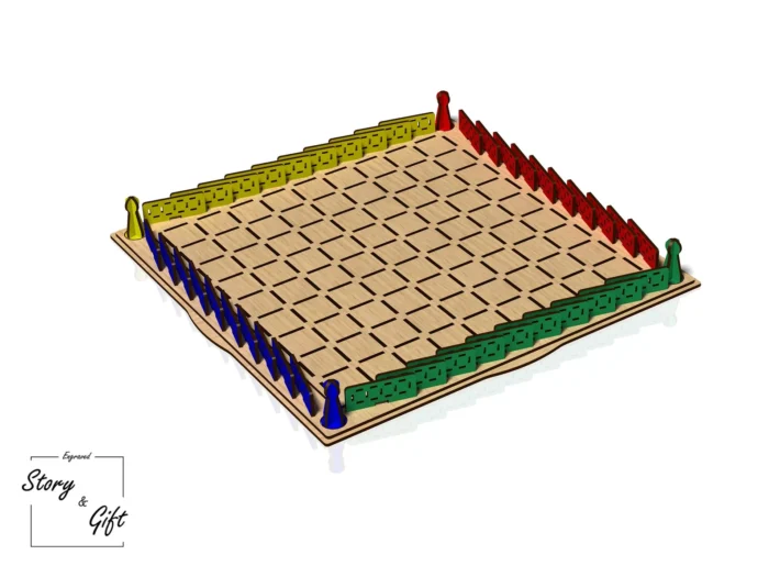 Board game - Wood game - Quoridor - Laser cut file - DXF, SVG, CDR - 3mm and 4mm - Image 5