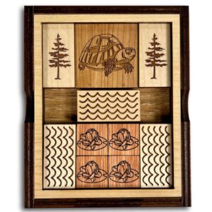 Great Turtle Escape, Wooden Slide Puzzle, Brain Teaser Game