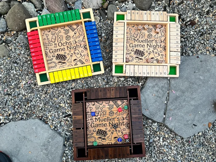 Shut The Box Board Game - Personalized Playing Zone - Image 3