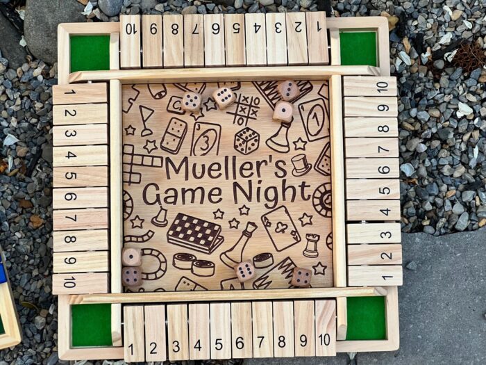 Shut The Box Board Game - Personalized Playing Zone - Image 4