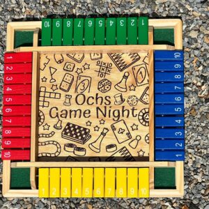 Shut The Box Board Game - Personalized Playing Zone